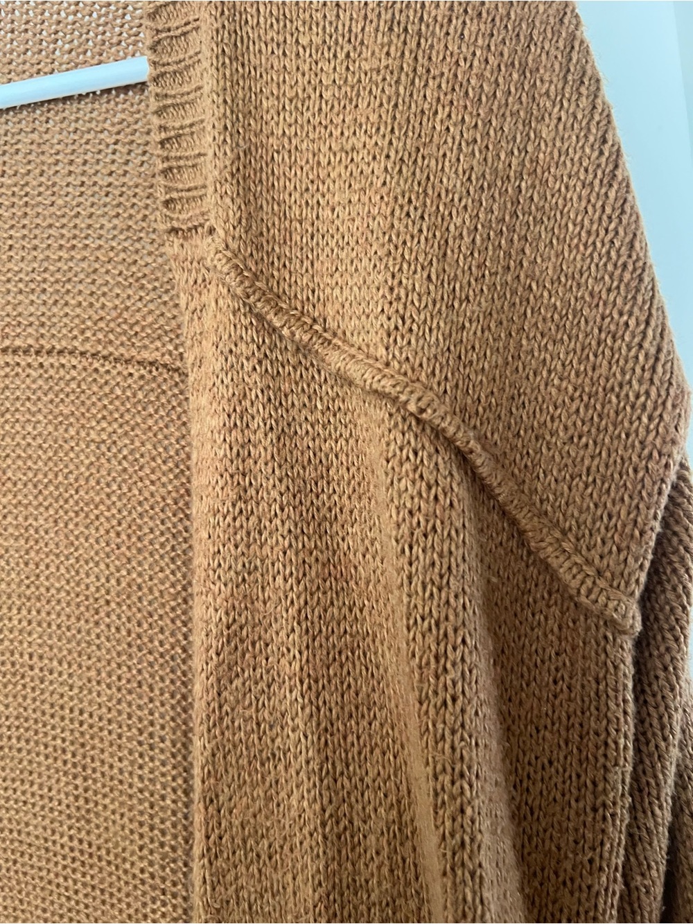 Urban Outfitters Rust-Brown Open Front Knit Cardigan - Picture 2 of 3